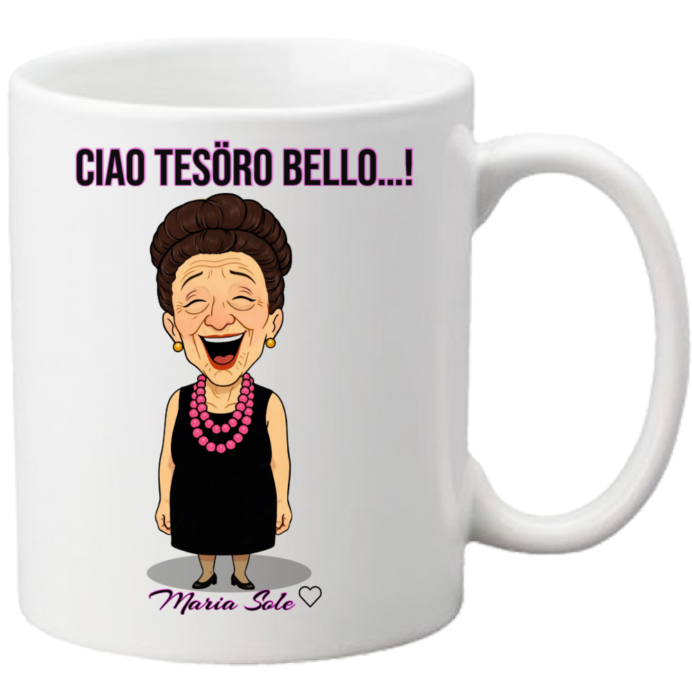 Tazza “ciao tesoro bello” m.sole