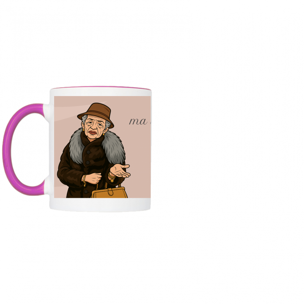 Mug Two Color Tazza MA STAI SEMPRE IN CASA